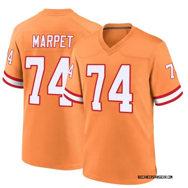 Men's Ali Marpet Tampa Bay Buccaneers Game Orange Throwback Jersey