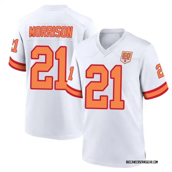Men's Benjamin Morrison Tampa Bay Buccaneers Game White '76 50th Season Jersey