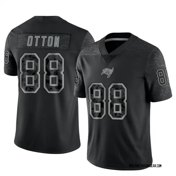 Men's Cade Otton Tampa Bay Buccaneers Limited Black Reflective Jersey