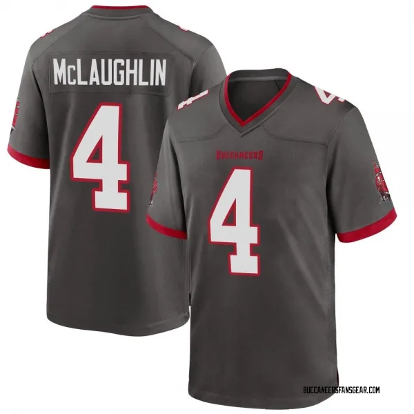 Men's Chase McLaughlin Tampa Bay Buccaneers Game Pewter Alternate Jersey