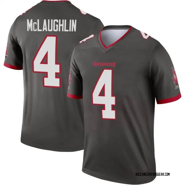 Men's Chase McLaughlin Tampa Bay Buccaneers Legend Pewter Alternate Jersey