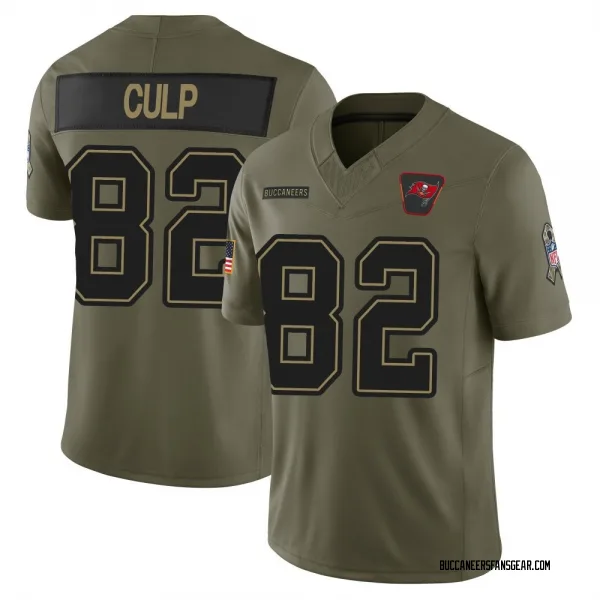 Men's Devin Culp Tampa Bay Buccaneers Limited Olive 2025 Salute to Service Jersey