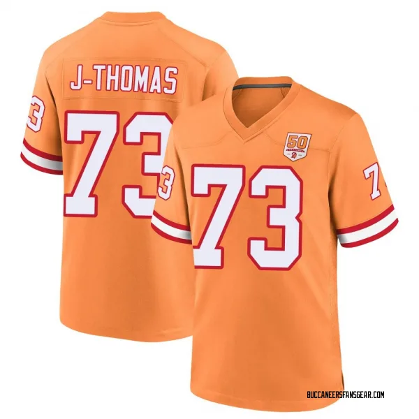 Men's Dvon J-Thomas Tampa Bay Buccaneers Game Cream sicle 50th Season Jersey