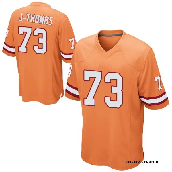 Men's Dvon J-Thomas Tampa Bay Buccaneers Game Orange Alternate Jersey