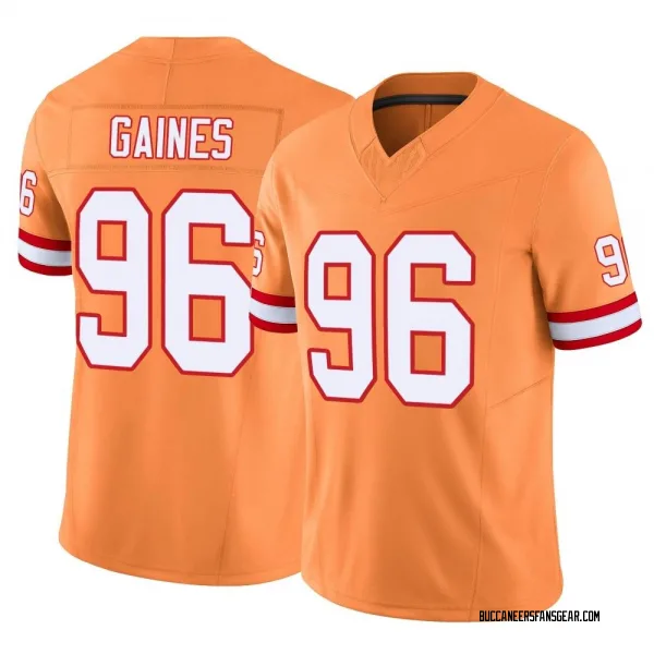 Men's Greg Gaines Tampa Bay Buccaneers Limited Orange Vapor F.U.S.E. Jersey