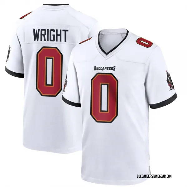 Men's Javin Wright Tampa Bay Buccaneers Game White Jersey