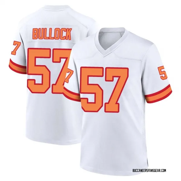 Men's John Bullock Tampa Bay Buccaneers Game White '76 Jersey