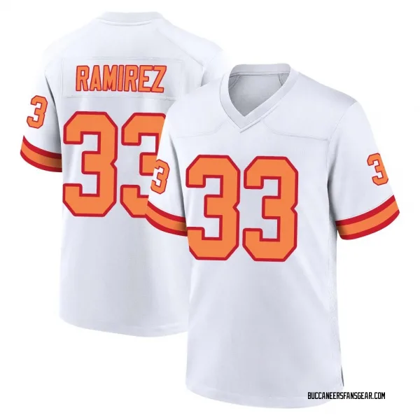 Men's Jose Ramirez Tampa Bay Buccaneers Game White '76 Jersey