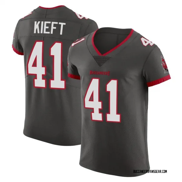 Men's Ko Kieft Tampa Bay Buccaneers Elite Pewter Alternate Vapor Jersey