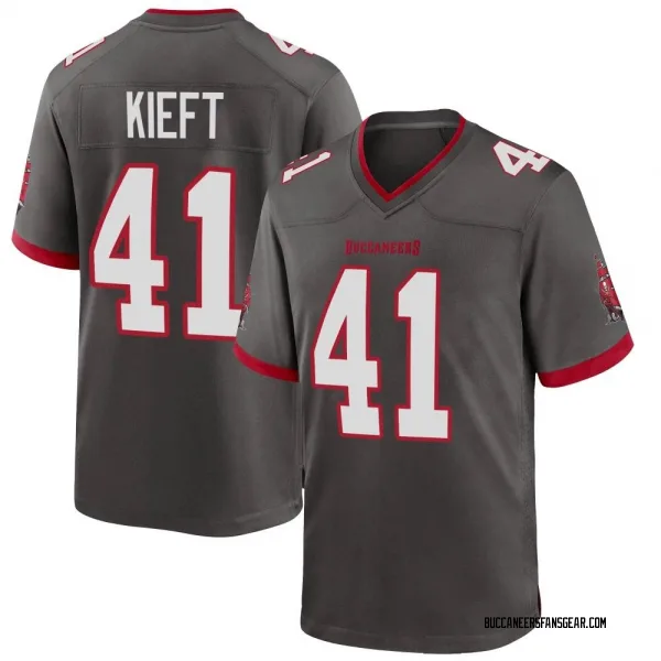 Men's Ko Kieft Tampa Bay Buccaneers Game Pewter Alternate Jersey