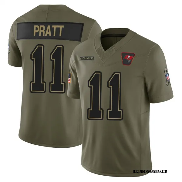 Men's Michael Pratt Tampa Bay Buccaneers Limited Olive 2025 Salute to Service Jersey