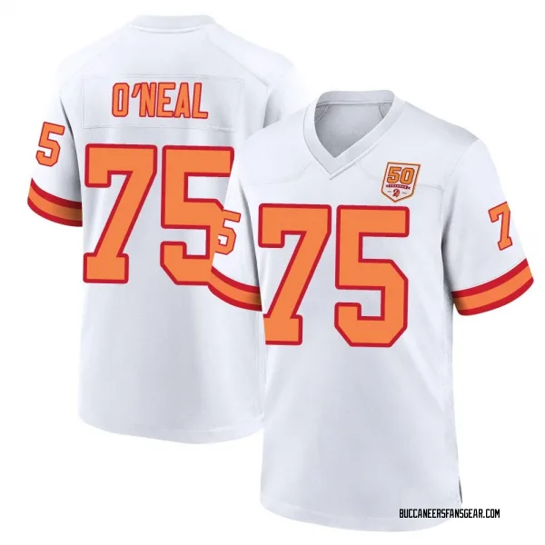Men's Raiqwon O'Neal Tampa Bay Buccaneers Game White '76 50th Season Jersey