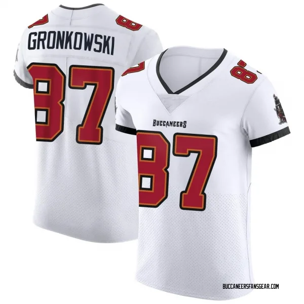 Men's Rob Gronkowski Tampa Bay Buccaneers Elite White Vapor Jersey