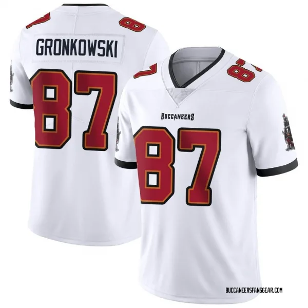 Men's Rob Gronkowski Tampa Bay Buccaneers Limited White Vapor Untouchable Jersey