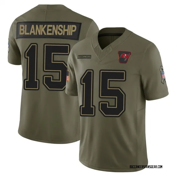 Men's Rodrigo Blankenship Tampa Bay Buccaneers Limited Olive 2025 Salute to Service Jersey