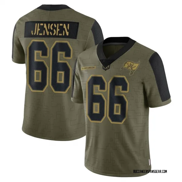 Men's Ryan Jensen Tampa Bay Buccaneers Limited Olive 2021 Salute To Service Jersey