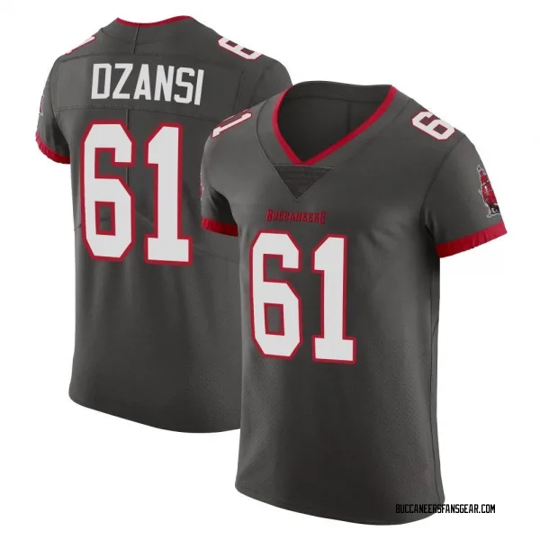 Men's Silas Dzansi Tampa Bay Buccaneers Elite Pewter Alternate Vapor Jersey