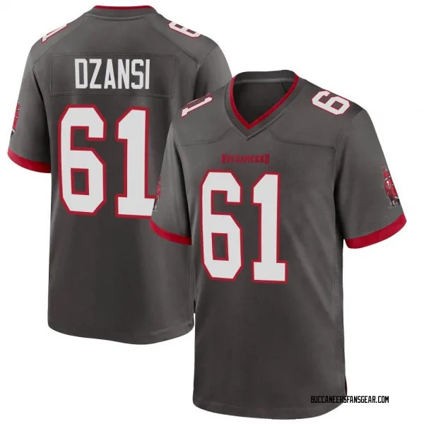 Men's Silas Dzansi Tampa Bay Buccaneers Game Pewter Alternate Jersey