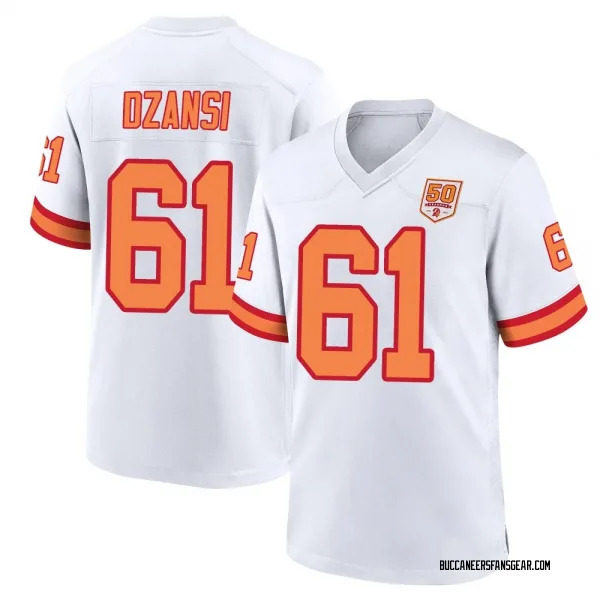 Men's Silas Dzansi Tampa Bay Buccaneers Game White '76 50th Season Jersey
