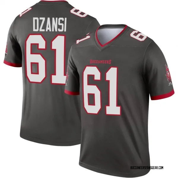 Men's Silas Dzansi Tampa Bay Buccaneers Legend Pewter Alternate Jersey
