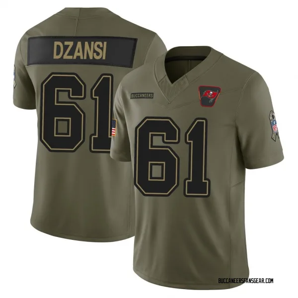 Men's Silas Dzansi Tampa Bay Buccaneers Limited Olive 2025 Salute to Service Jersey