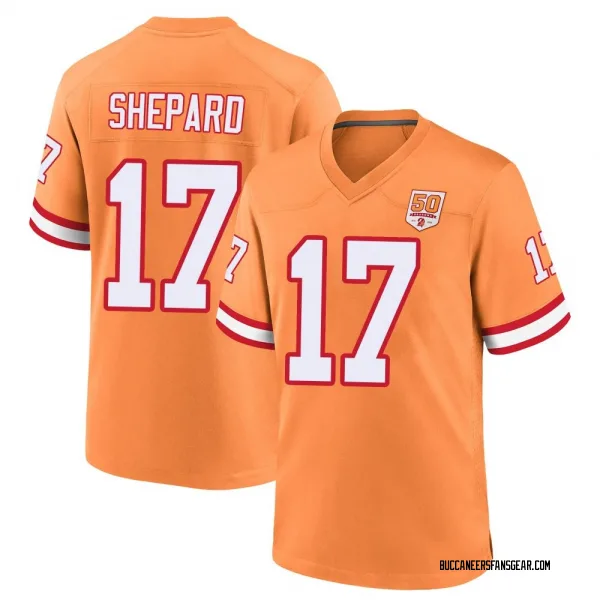 Men's Sterling Shepard Tampa Bay Buccaneers Game Cream sicle 50th Season Jersey