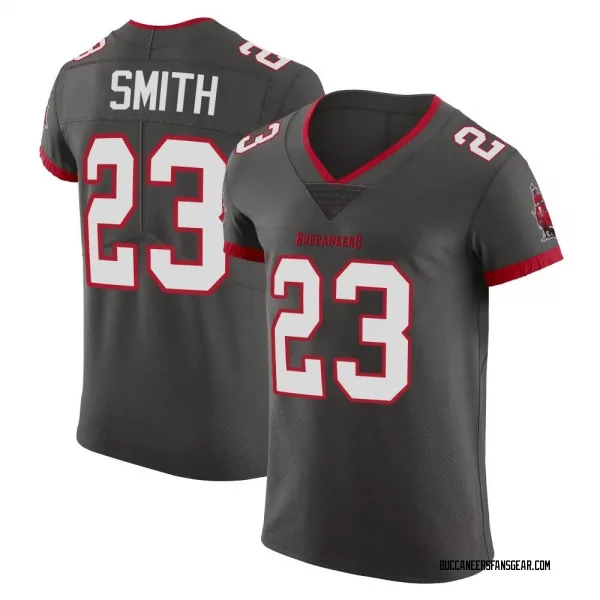 Men's Tykee Smith Tampa Bay Buccaneers Elite Pewter Alternate Vapor Jersey