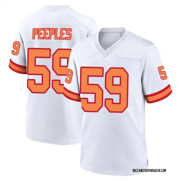 Men's Warren Peeples Tampa Bay Buccaneers Game White '76 Jersey