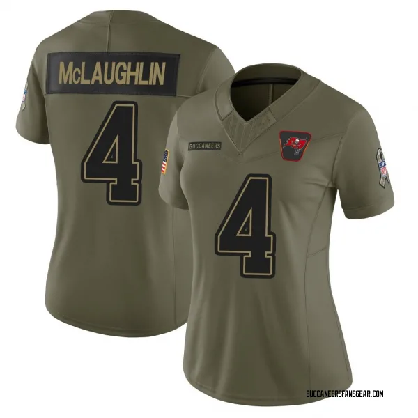 Women's Chase McLaughlin Tampa Bay Buccaneers Limited Olive 2025 Salute to Service Jersey