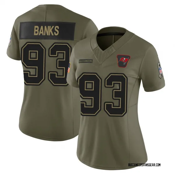 Women's Eric Banks Tampa Bay Buccaneers Limited Olive 2025 Salute to Service Jersey
