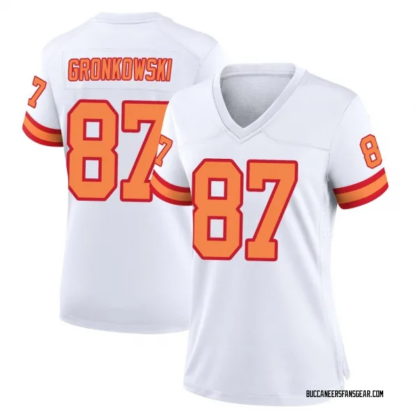 Women's Rob Gronkowski Tampa Bay Buccaneers Game White '76 Jersey