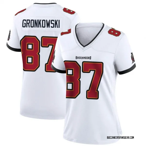 Women's Rob Gronkowski Tampa Bay Buccaneers Game White Jersey