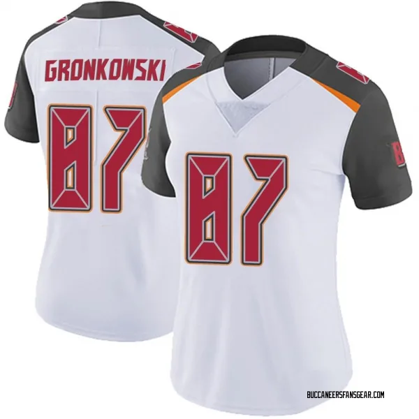 Women's Rob Gronkowski Tampa Bay Buccaneers Limited White Vapor Untouchable Jersey