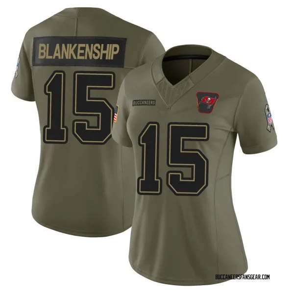 Women's Rodrigo Blankenship Tampa Bay Buccaneers Limited Olive 2025 Salute to Service Jersey