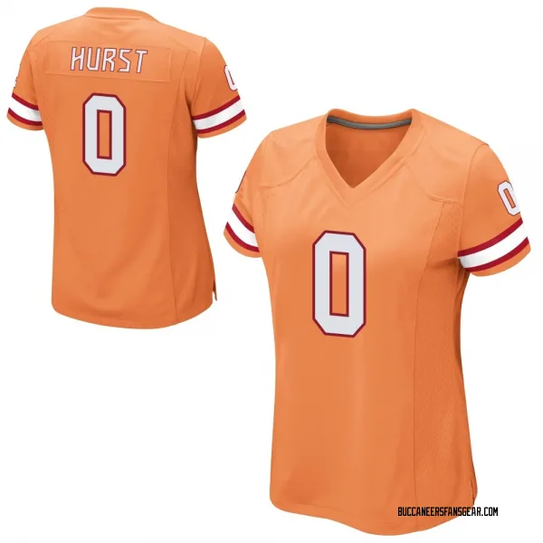 Women's Ted Hurst Tampa Bay Buccaneers Game Orange Alternate Jersey