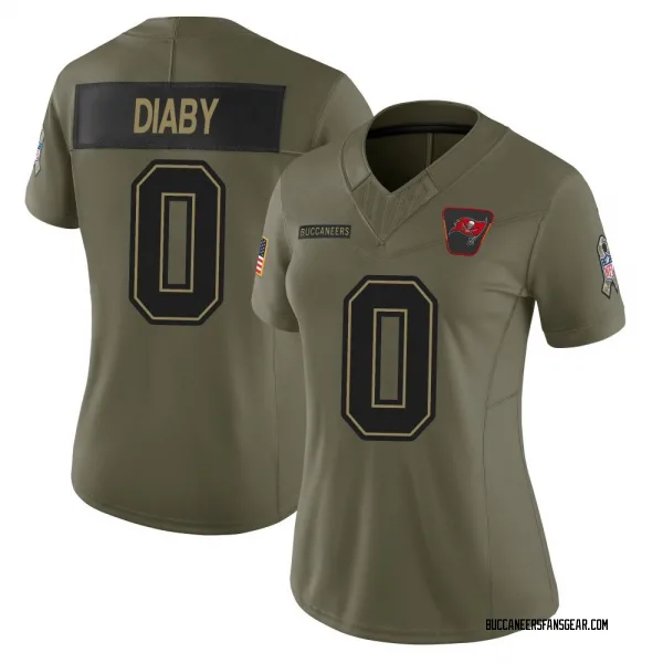 Women's Yaya Diaby Tampa Bay Buccaneers Limited Olive 2025 Salute to Service Jersey