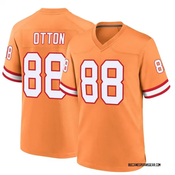 Youth Cade Otton Tampa Bay Buccaneers Game Orange Throwback Jersey