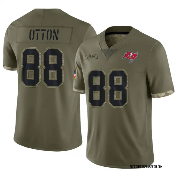Youth Cade Otton Tampa Bay Buccaneers Limited Olive 2022 Salute To Service Jersey