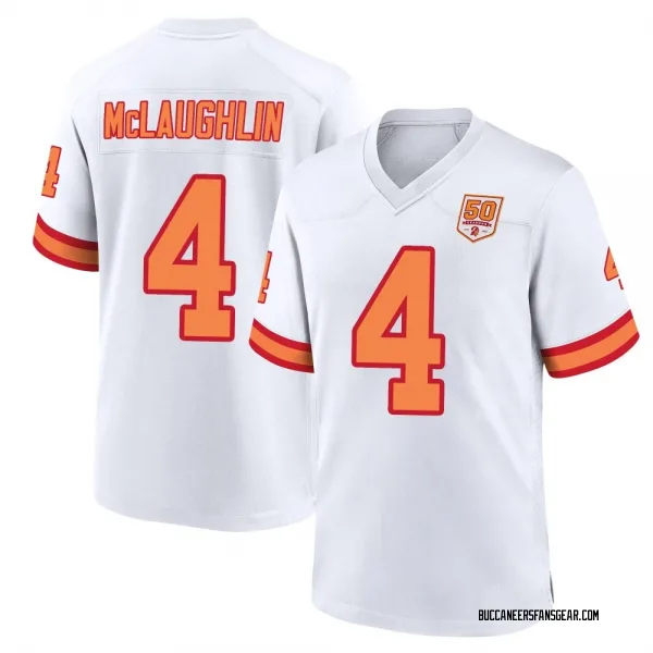 Youth Chase McLaughlin Tampa Bay Buccaneers Game White '76 50th Season Jersey