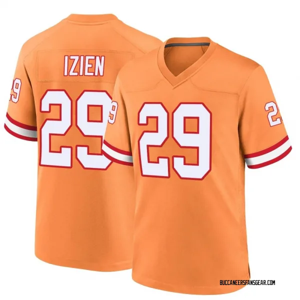 Youth Christian Izien Tampa Bay Buccaneers Game Orange Throwback Jersey