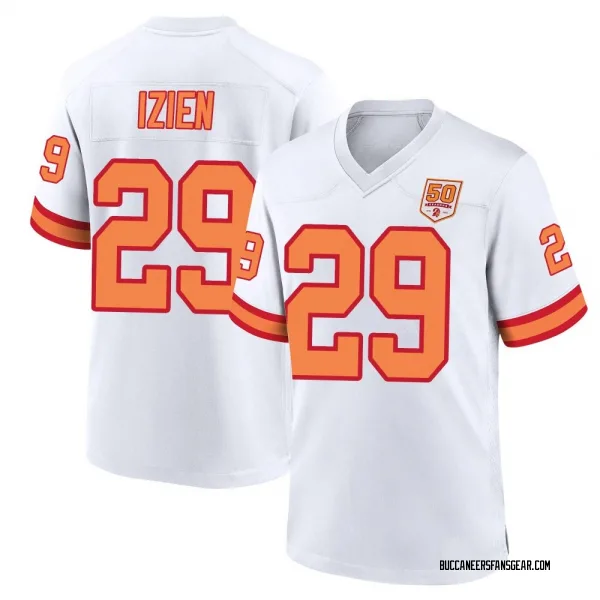 Youth Christian Izien Tampa Bay Buccaneers Game White '76 50th Season Jersey