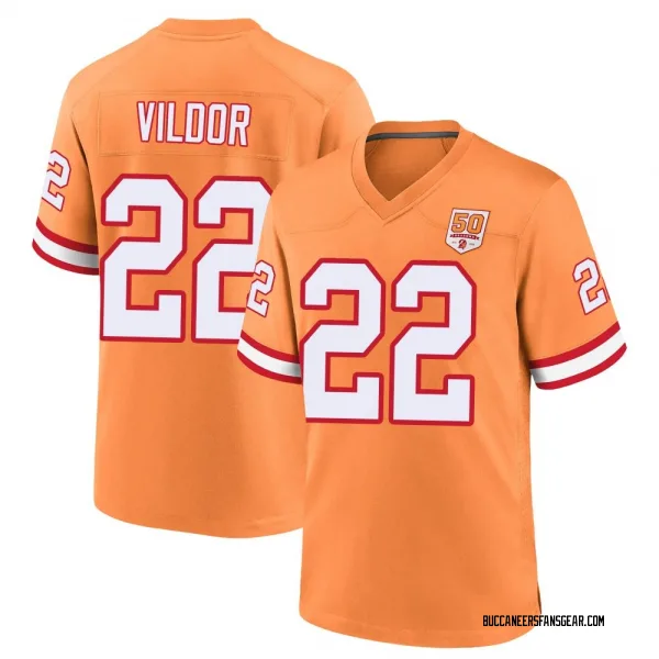Youth Kindle Vildor Tampa Bay Buccaneers Game Cream sicle 50th Season Jersey