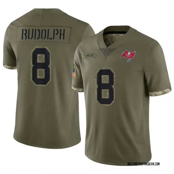 Youth Kyle Rudolph Tampa Bay Buccaneers Limited Olive 2022 Salute To Service Jersey