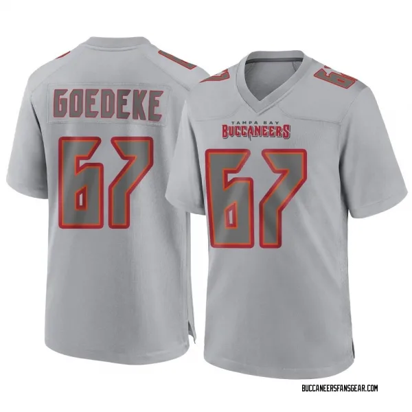 Youth Luke Goedeke Tampa Bay Buccaneers Game Gray Atmosphere Fashion Jersey