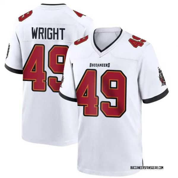 Youth Owen Wright Tampa Bay Buccaneers Game White Jersey