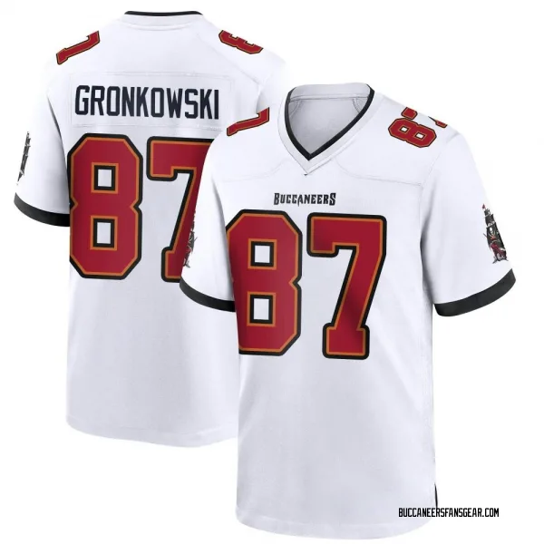 Youth Rob Gronkowski Tampa Bay Buccaneers Game White Jersey