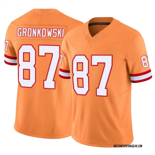Youth Rob Gronkowski Tampa Bay Buccaneers Limited Orange Vapor F.U.S.E. Jersey