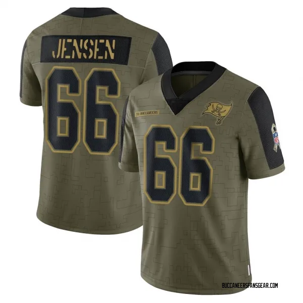 Youth Ryan Jensen Tampa Bay Buccaneers Limited Olive 2021 Salute To Service Jersey