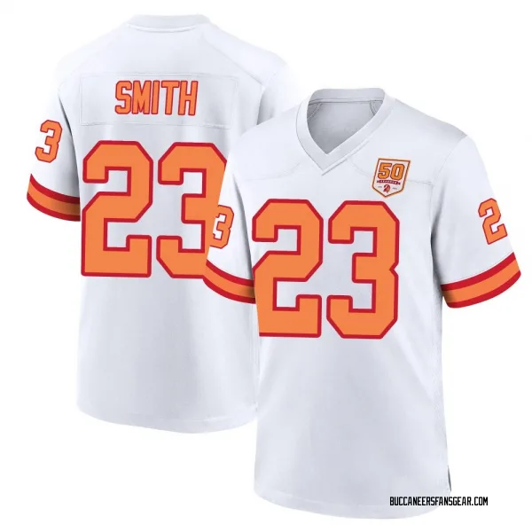 Youth Tykee Smith Tampa Bay Buccaneers Game White '76 50th Season Jersey