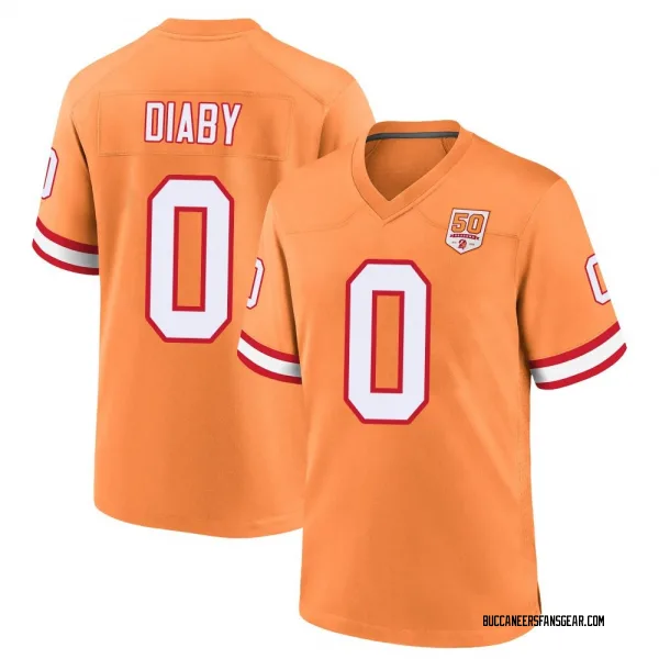 Youth Yaya Diaby Tampa Bay Buccaneers Game Cream sicle 50th Season Jersey